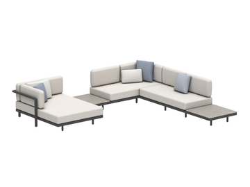ALURA LOUNGE - Modular Batyline® garden sofa with chaise longue by Royal Botania - view 2